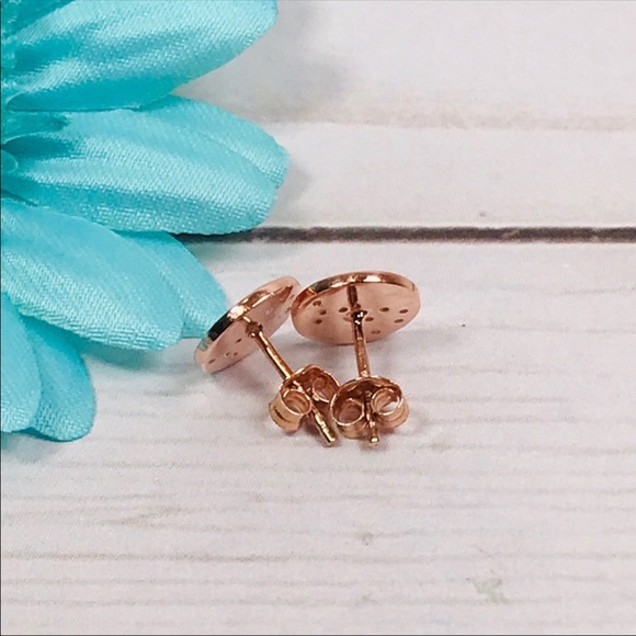 Sterling Silver Scorpio Earrings Rose Gold Plated - Picture 5 of 7